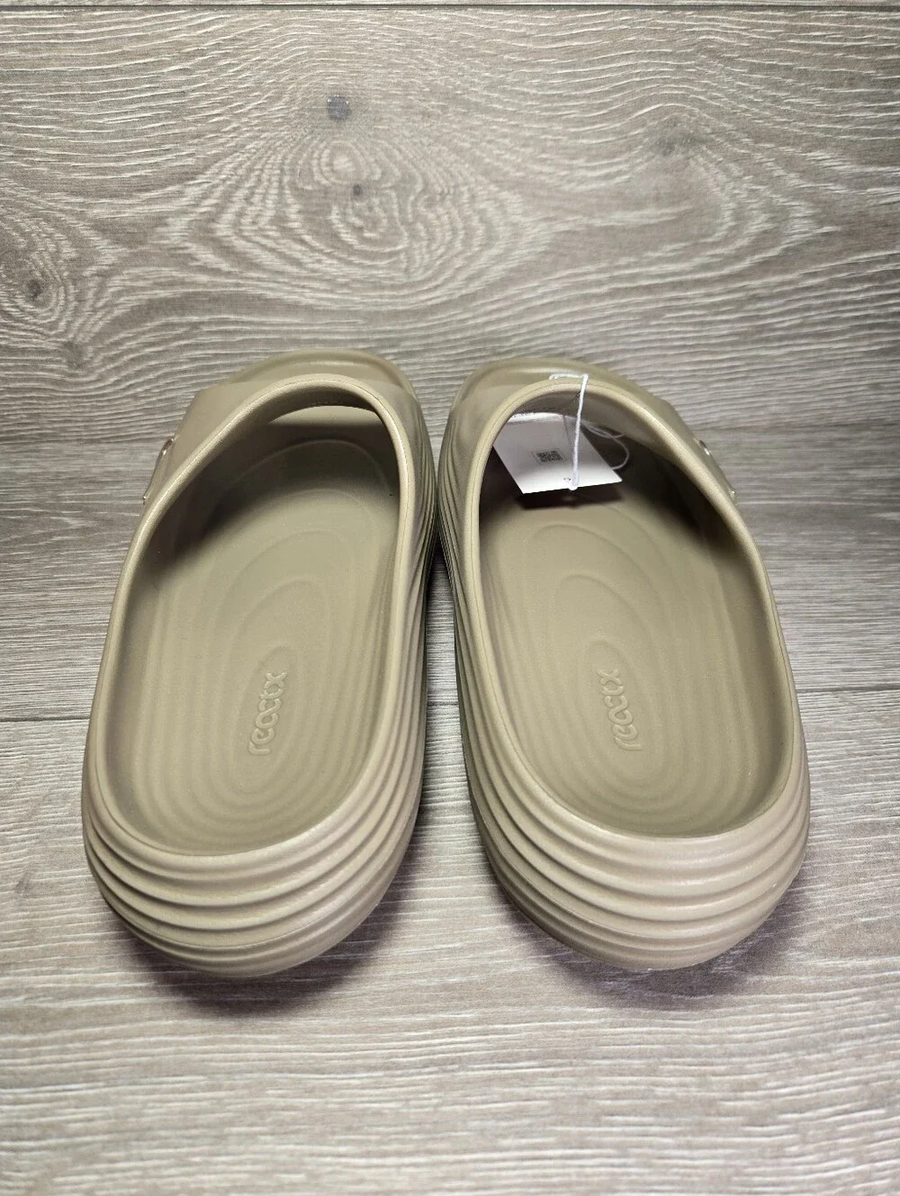Nike Slides ReactX Rejuven8 Mens Size 10 / Womens 11 Khaki Brown HV4479-200 NIB